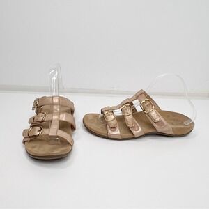 VIONIC 9 Adjustable Pink Slide Sandals -‎ Misa Summer Vacation Open Toe Casual